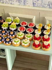 Handmade Miniature Props for BJD/Blythe/Obitsu, Fruit Tart