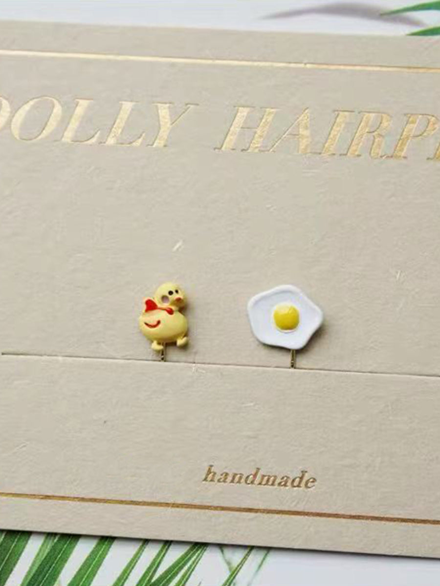 Handmade Blythe/Jerryberry/BJD Hair Clips, Rhinestone Floral