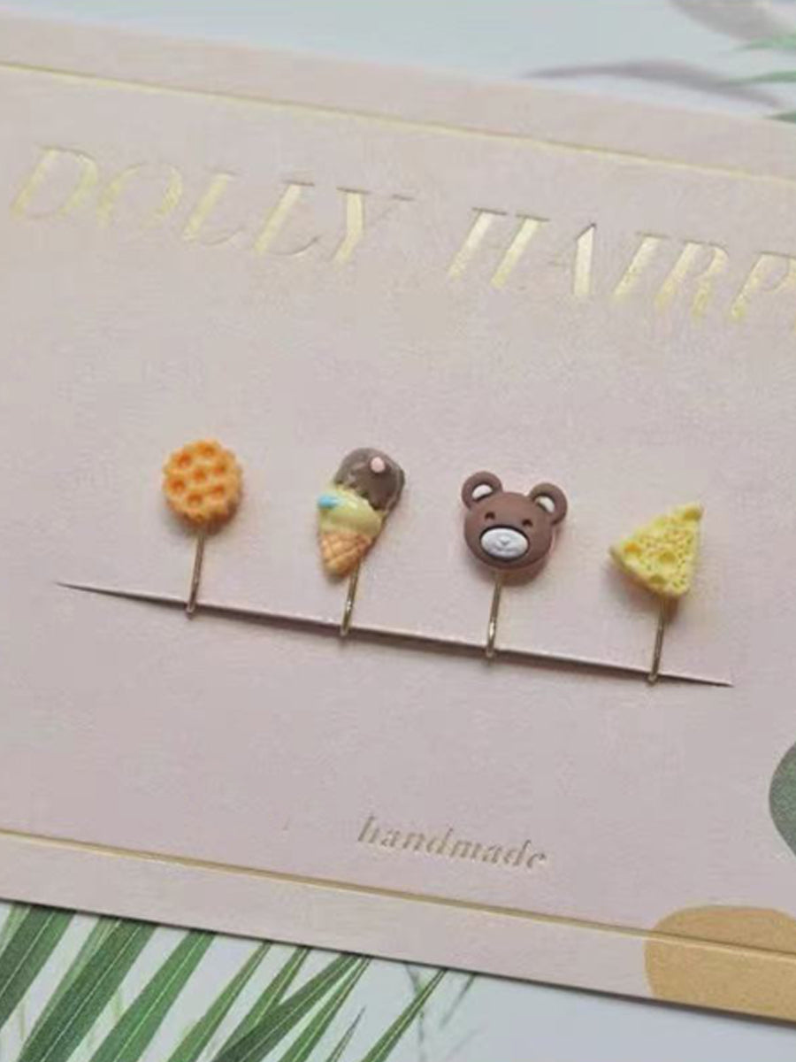 Handmade Blythe/Jerryberry/BJD Hair Clips, Rhinestone Floral