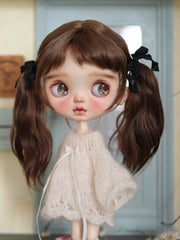 Handmade Blythe Wig, Pigtail with Bangs