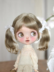 Handmade Blythe Wig, Pigtail with Bangs