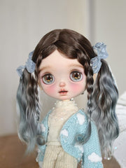 Handmade Blythe Wig, Pigtail with Bangs