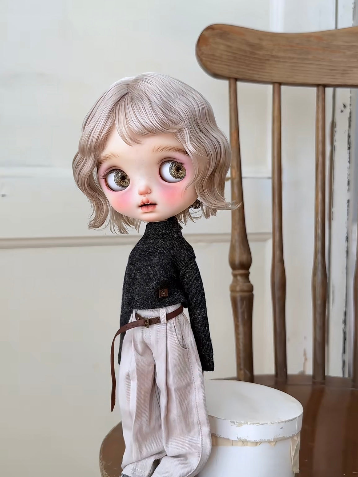 Mohair Short Blythe Wig - Handmade Doll Hair - ToastDoll
