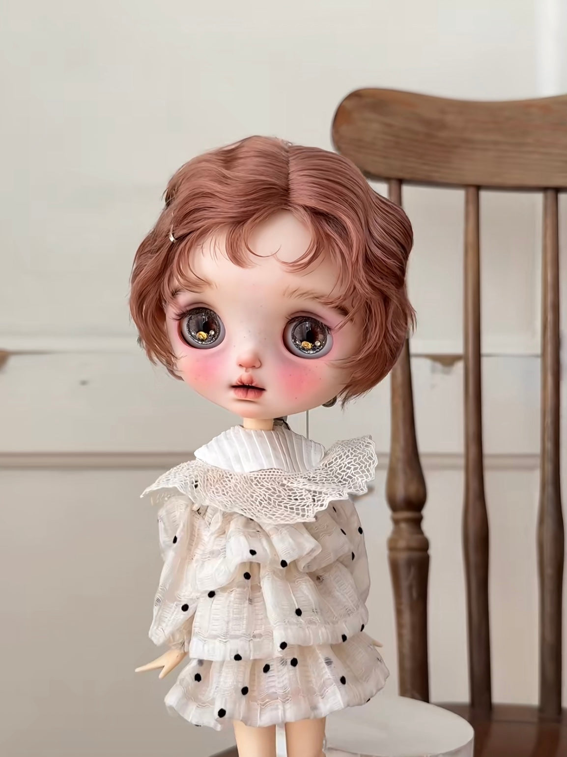 Mohair Short Blythe Wig - Handmade Doll Hair - ToastDoll