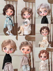 Mohair Short Blythe Wig Handmade Doll Hair | ToastDoll