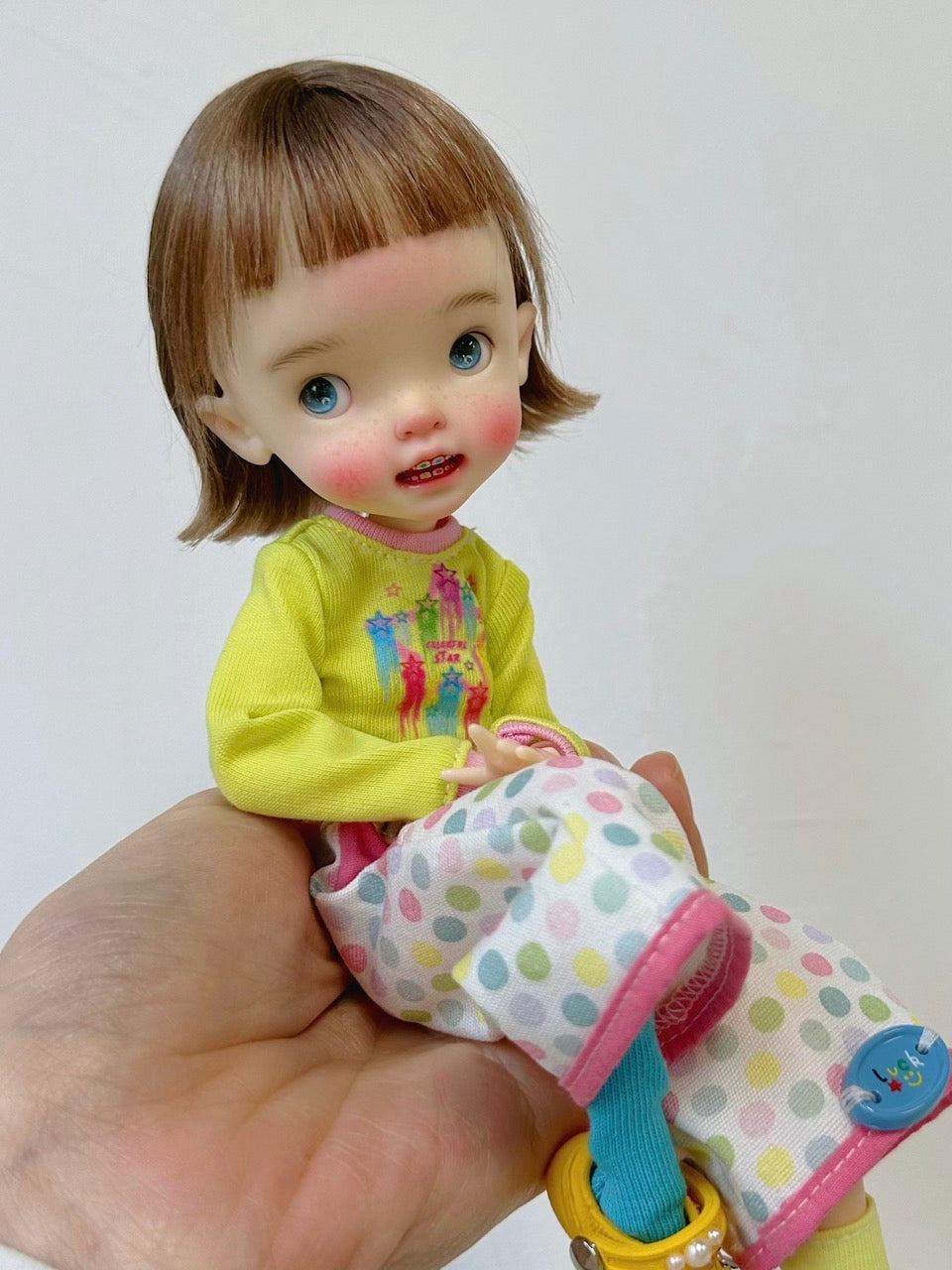 Candy Polka Dot Blythe 1/6 BJD Set - Handmade Doll Clothes - ToastDoll