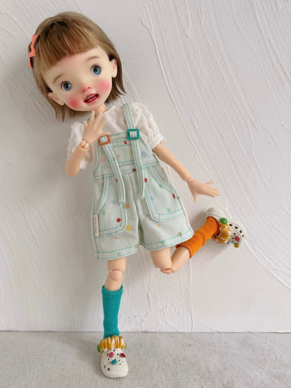 Green Color Pop Overalls Blythe BJD Set | ToastDoll