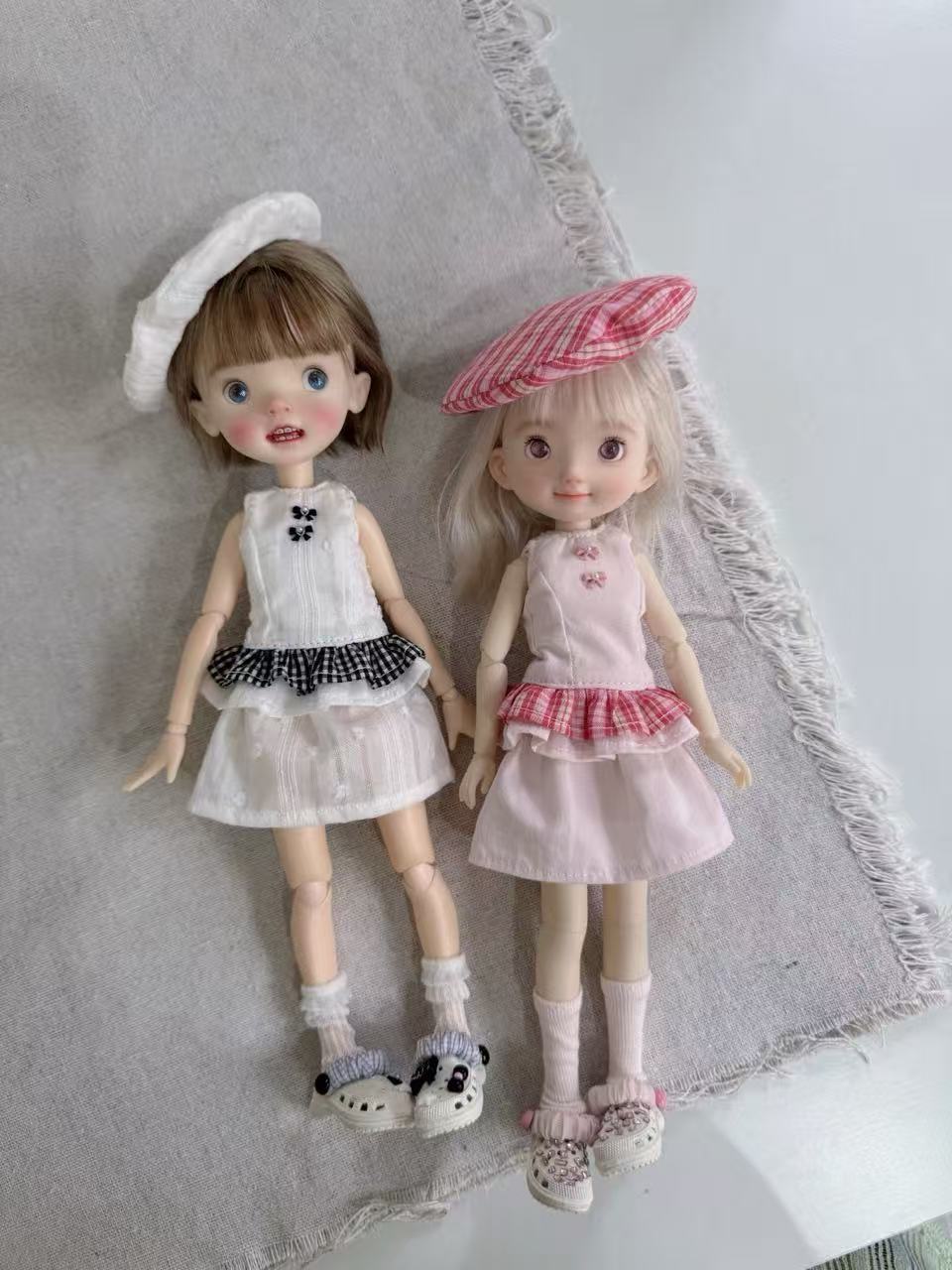 Preppy Plaid Blythe 1/6 BJD Set - Handmade Doll Clothes - ToastDoll