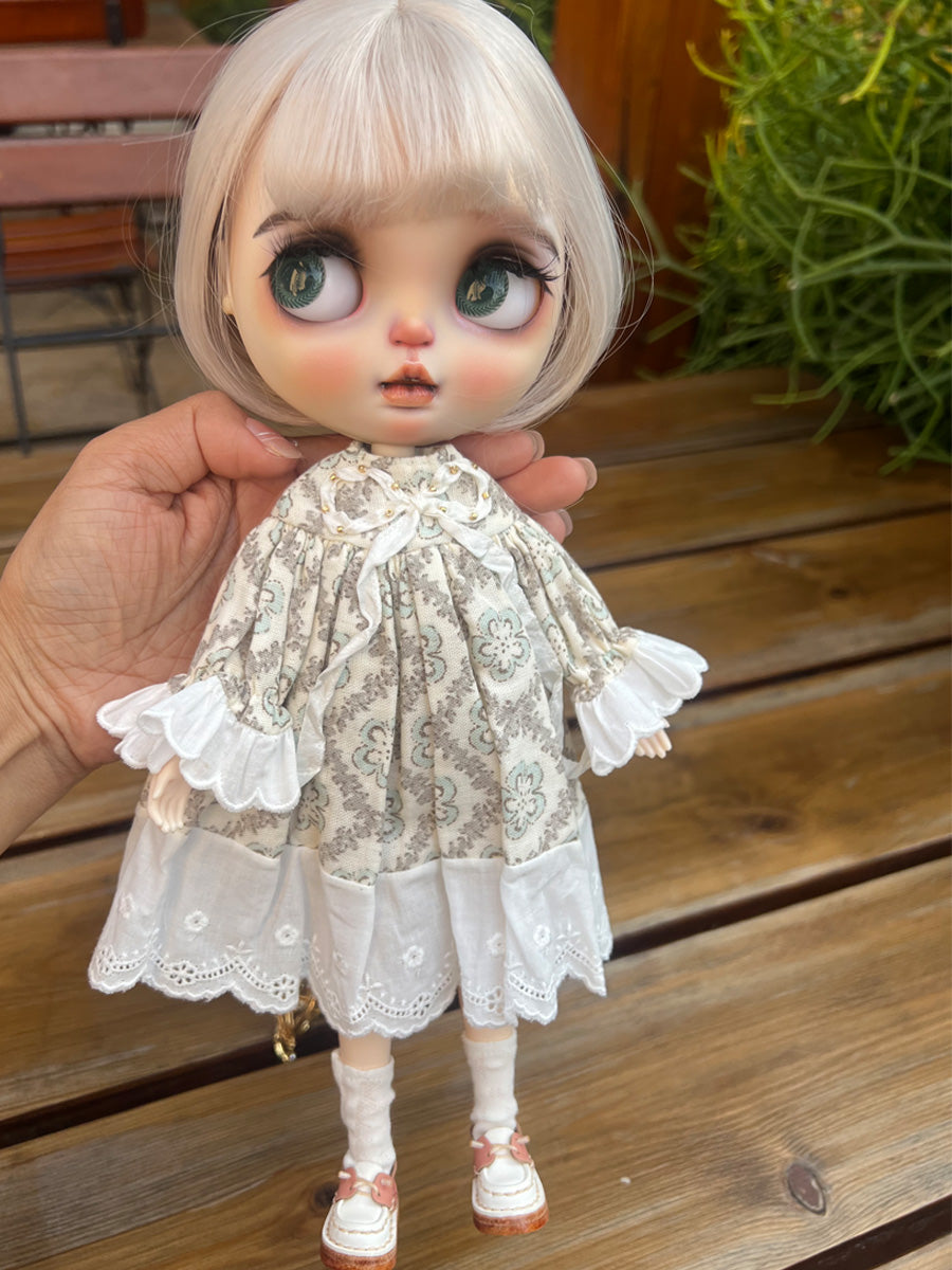 Handmade Outfit for Blythe/ Ob24/ Ob22, Rural Style Set