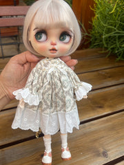 Handmade Outfit for Blythe/ Ob24/ Ob22, Rural Style Set