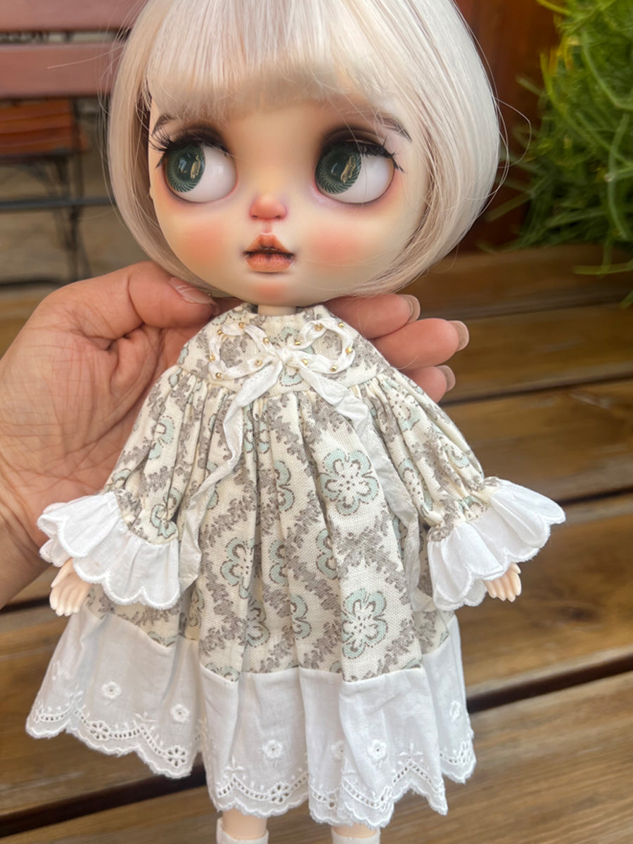 Handmade Outfit for Blythe/ Ob24/ Ob22, Rural Style Set