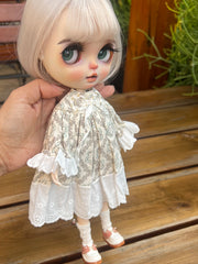 Handmade Outfit for Blythe/ Ob24/ Ob22, Rural Style Set