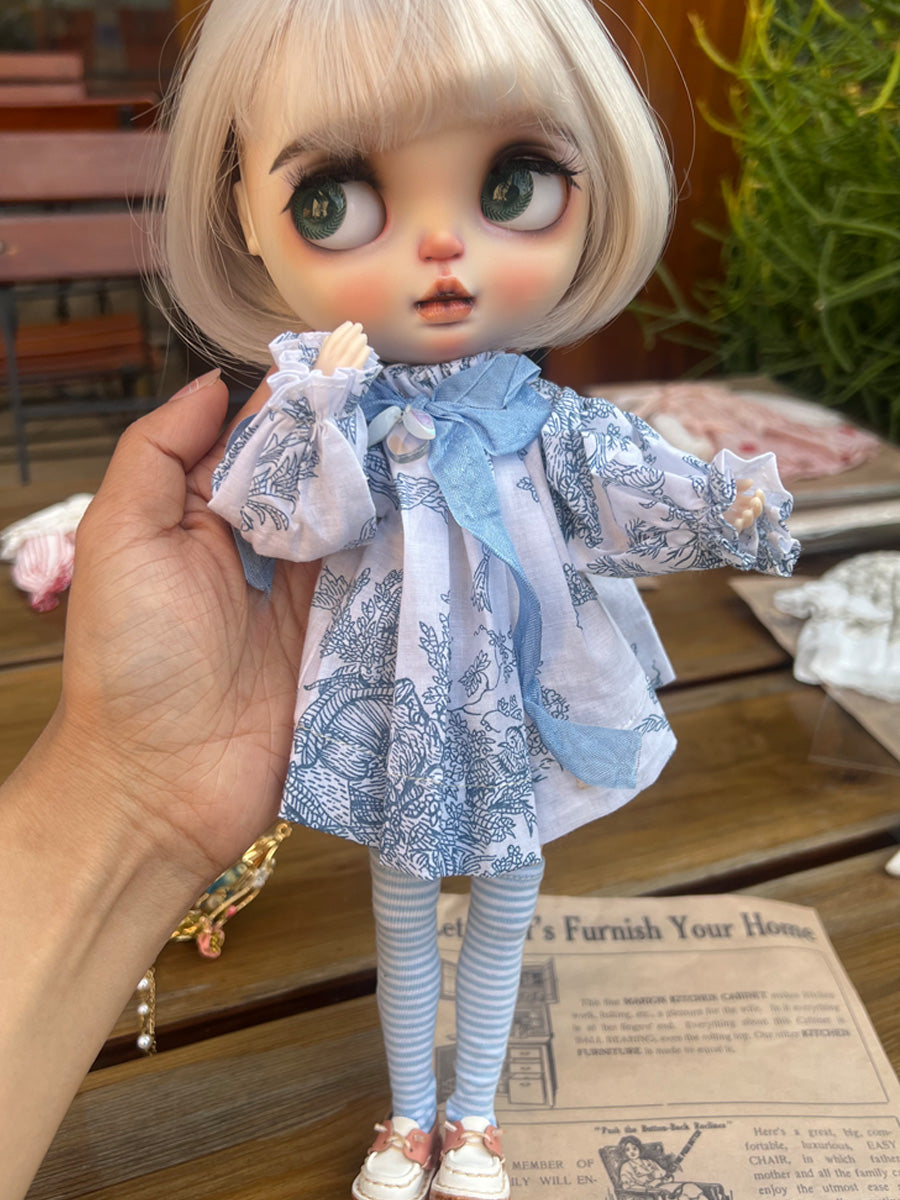 Handmade Outfit for Blythe/ Ob24/ Ob22, Rural Style Set