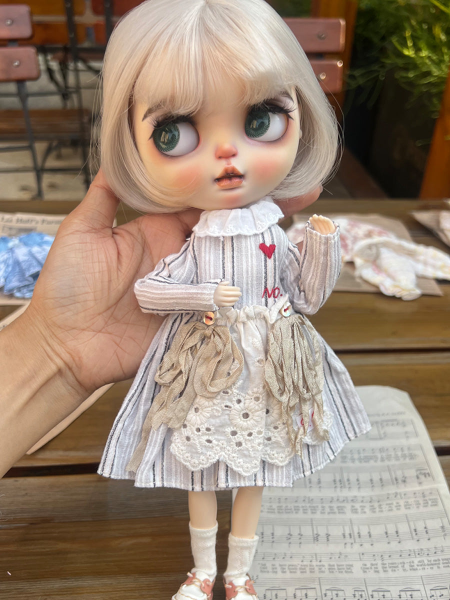 Handmade Outfit for Blythe/ Ob24/ Ob22, Mori Girl Set