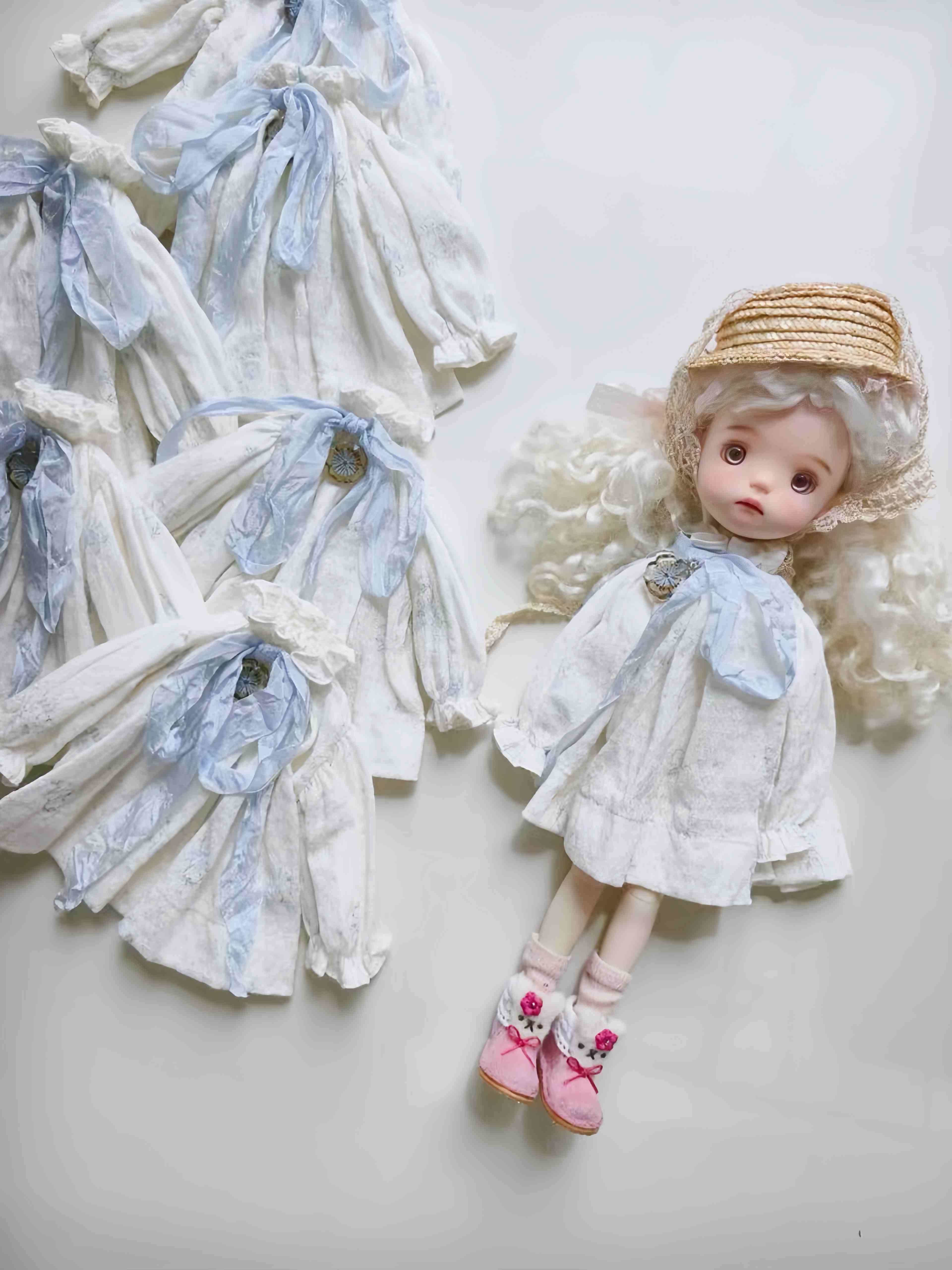 Lace A-Line Blythe 1/6 BJD Outfit - Handmade Doll Clothes - ToastDoll
