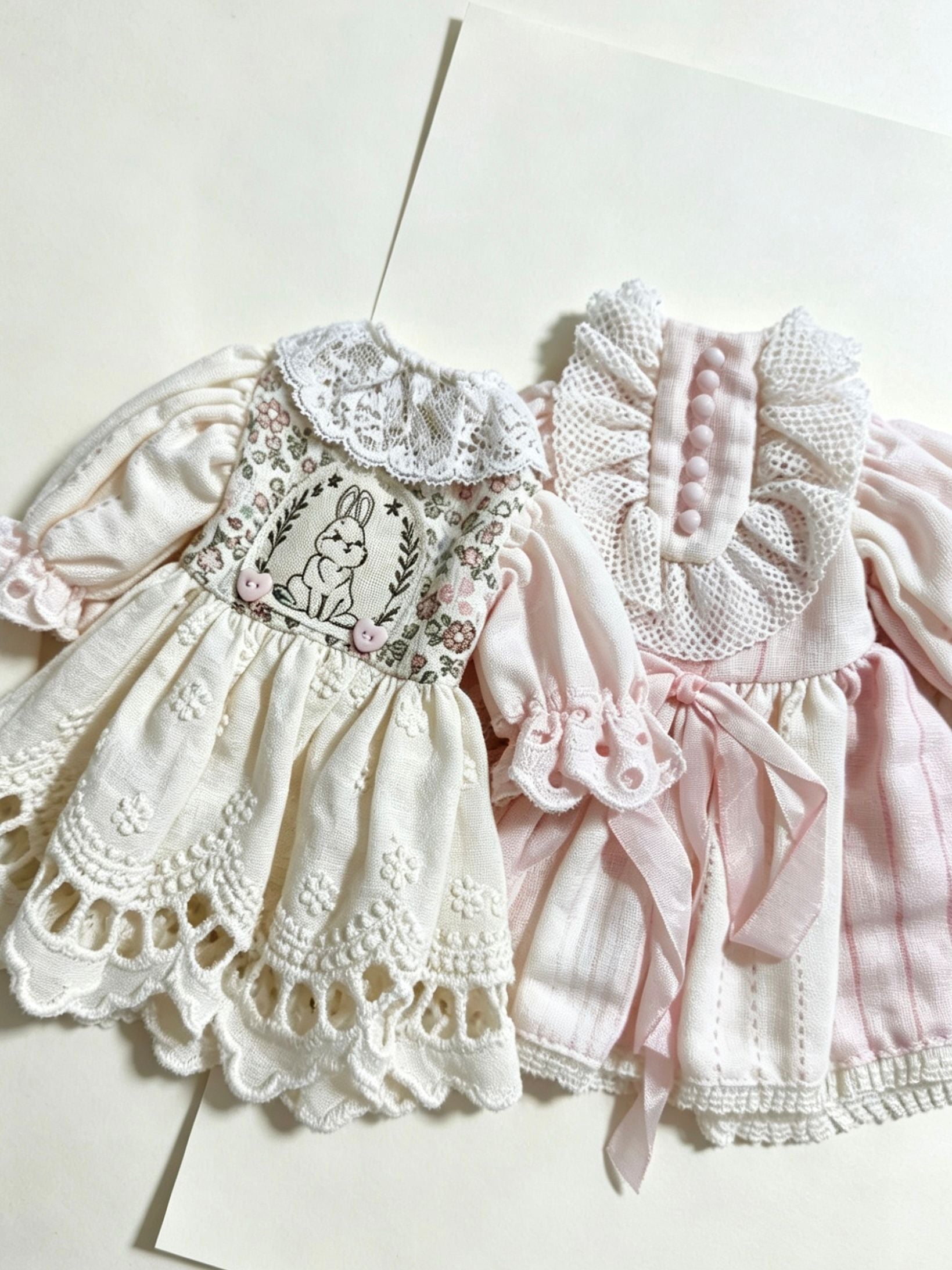 [IN STOCK] Pink Blythe BJD Dress - Handmade Doll Clothes - ToastDoll
