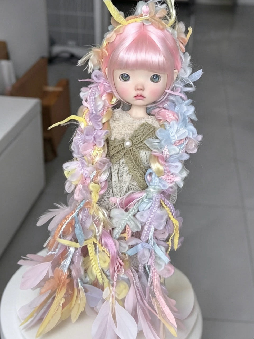 [IN STOCK] Braided Fairy BJD Wig - Handmade Doll Hair - ToastDoll
