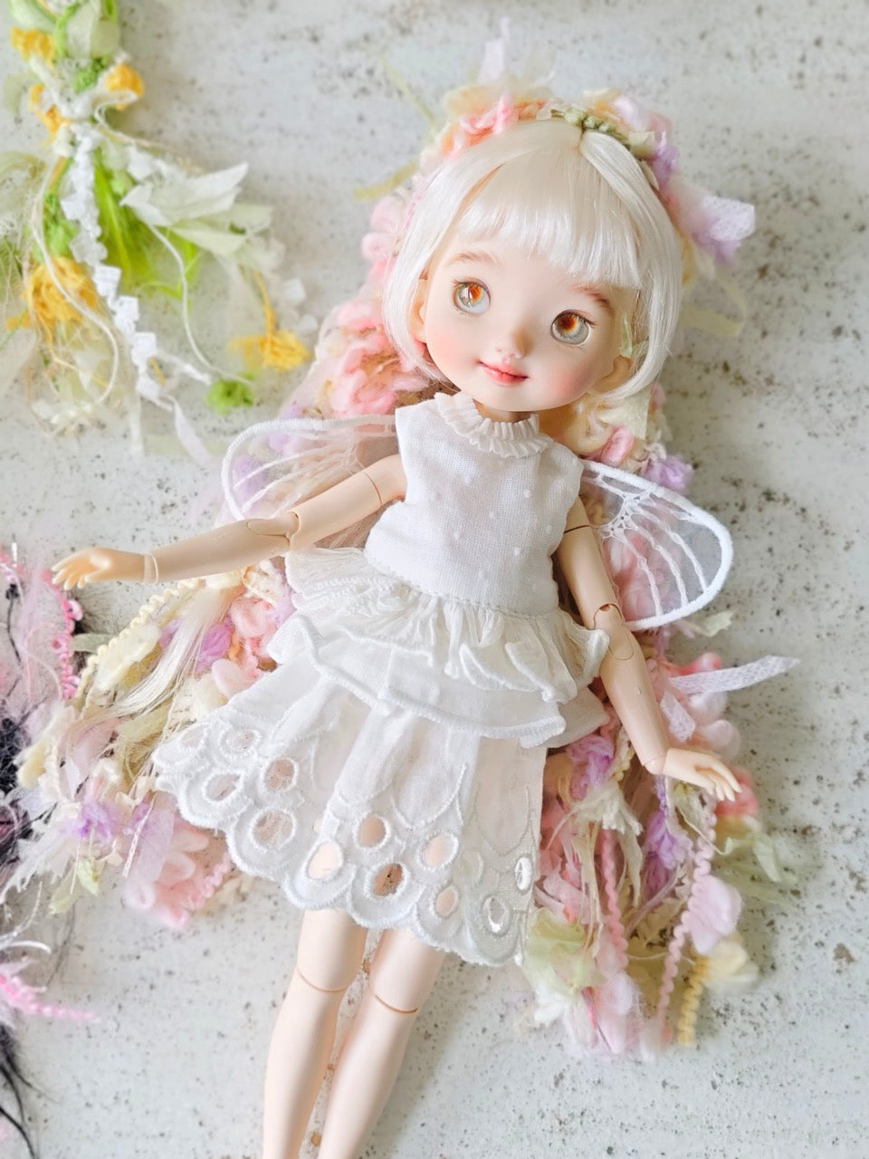 [IN STOCK] Braided Fairy BJD Wig - Handmade Doll Hair - ToastDoll