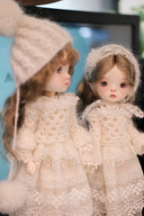 Snow Sweater Lace 1/6 BJD Set On Doll Display | ToastDoll
