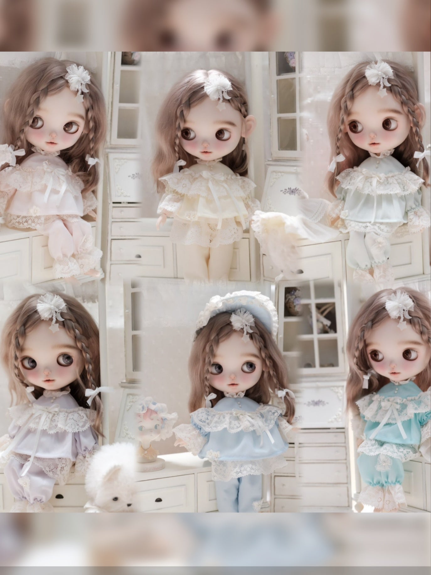 Ethereal Dreamy Lace Blythe Short Outfit | ToastDoll