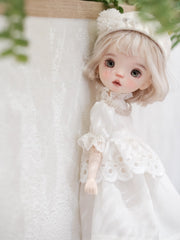 Cream Lace Blythe 1/6 BJD Dress Set | ToastDoll