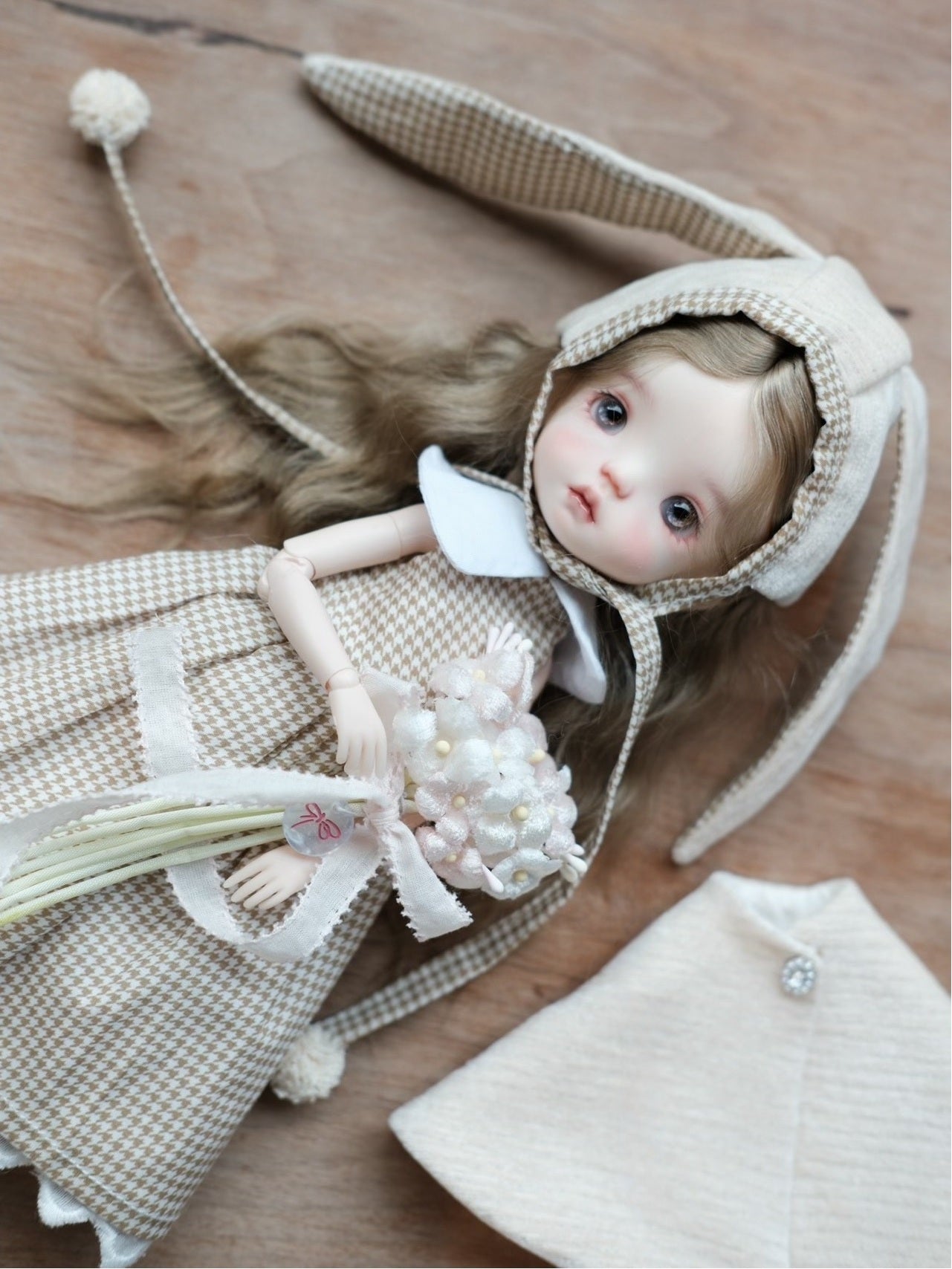 Bunny Houndstooth Blythe 1/6 BJD Set Detail | ToastDoll
