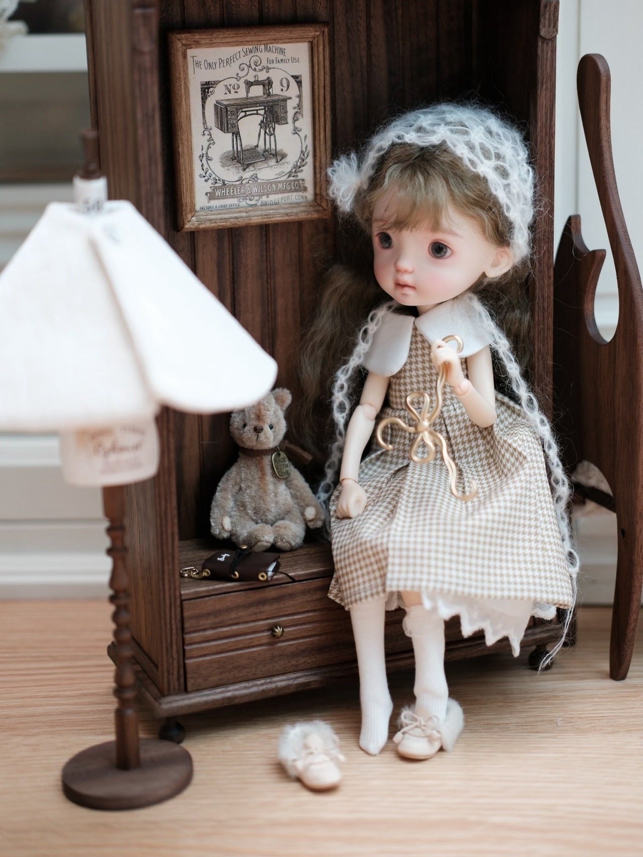Bunny Houndstooth Blythe 1/6 BJD Set Close-up | ToastDoll