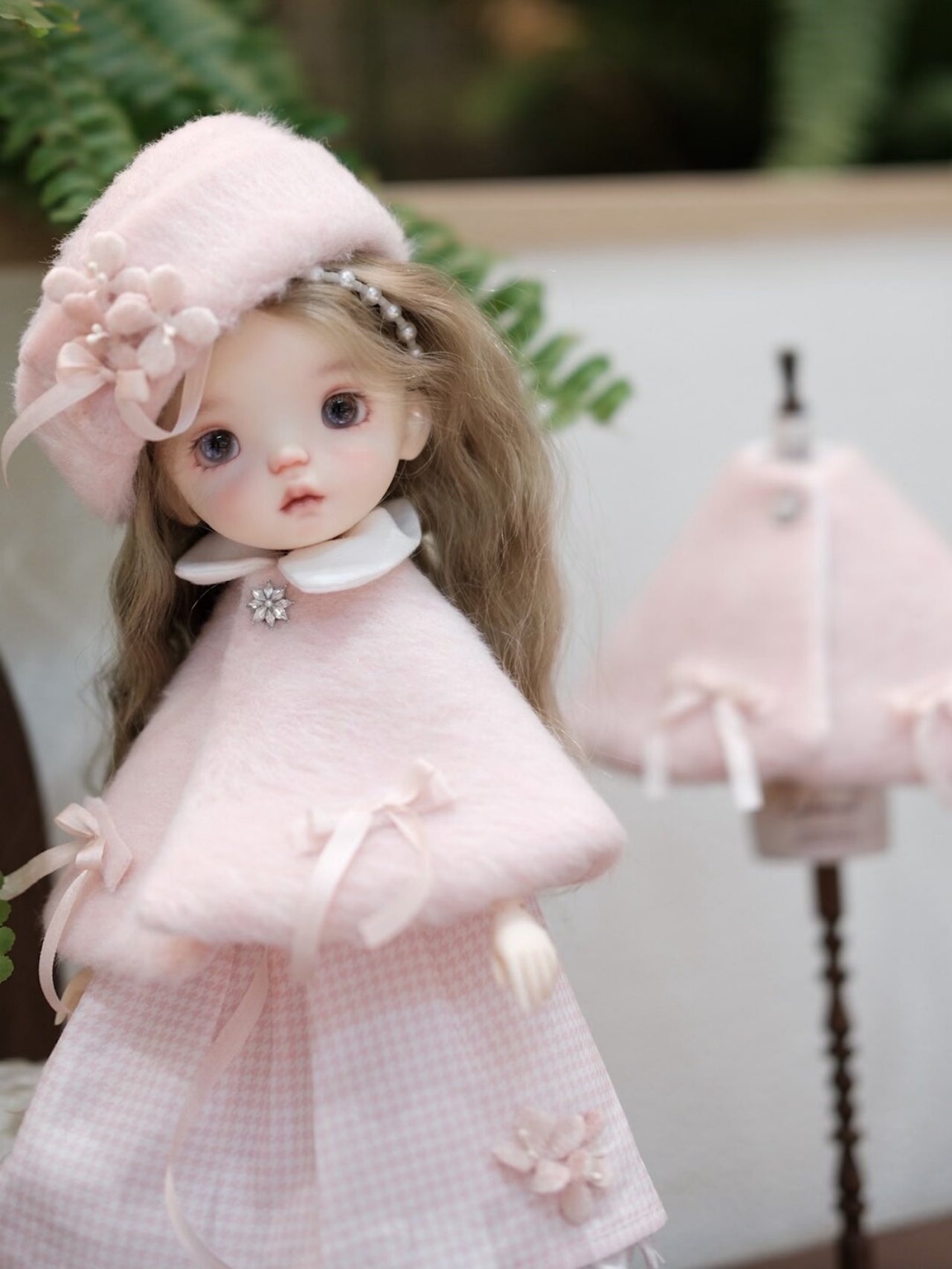 ⁠Pink Coquette 1/6 BJD Outfit On Doll Display | ToastDoll