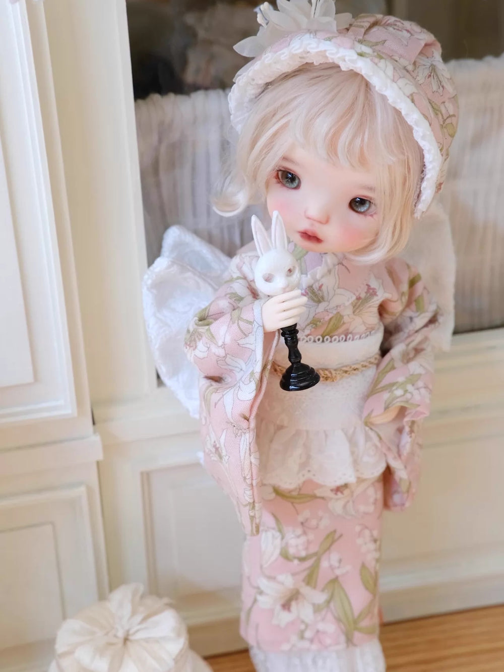Floral Kimono Blythe 1/6 BJD Pink Set | ToastDoll