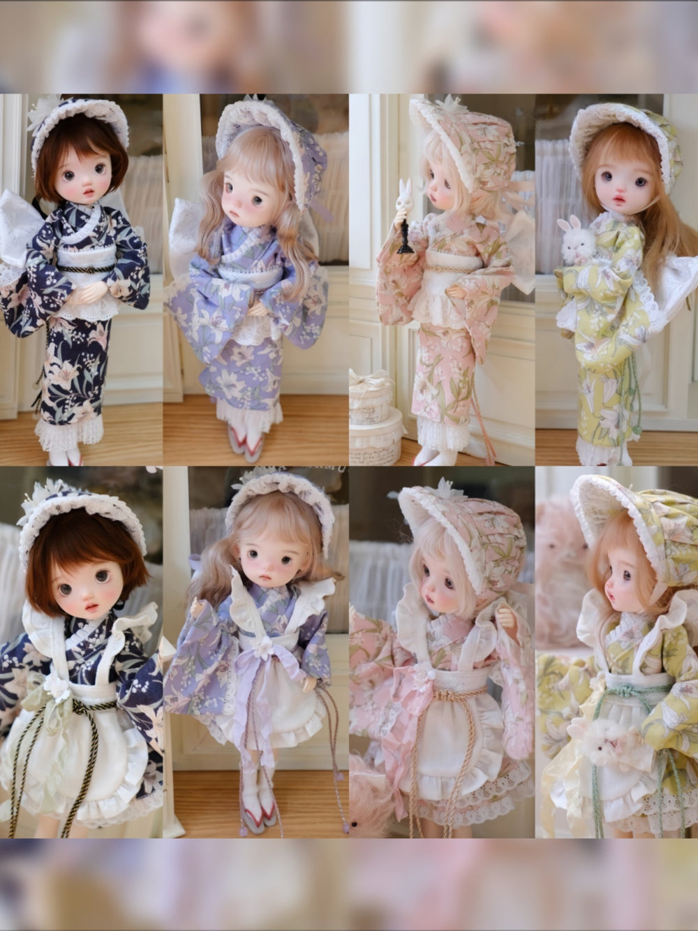 Floral Kimono Blythe 1/6 BJD Set | ToastDoll