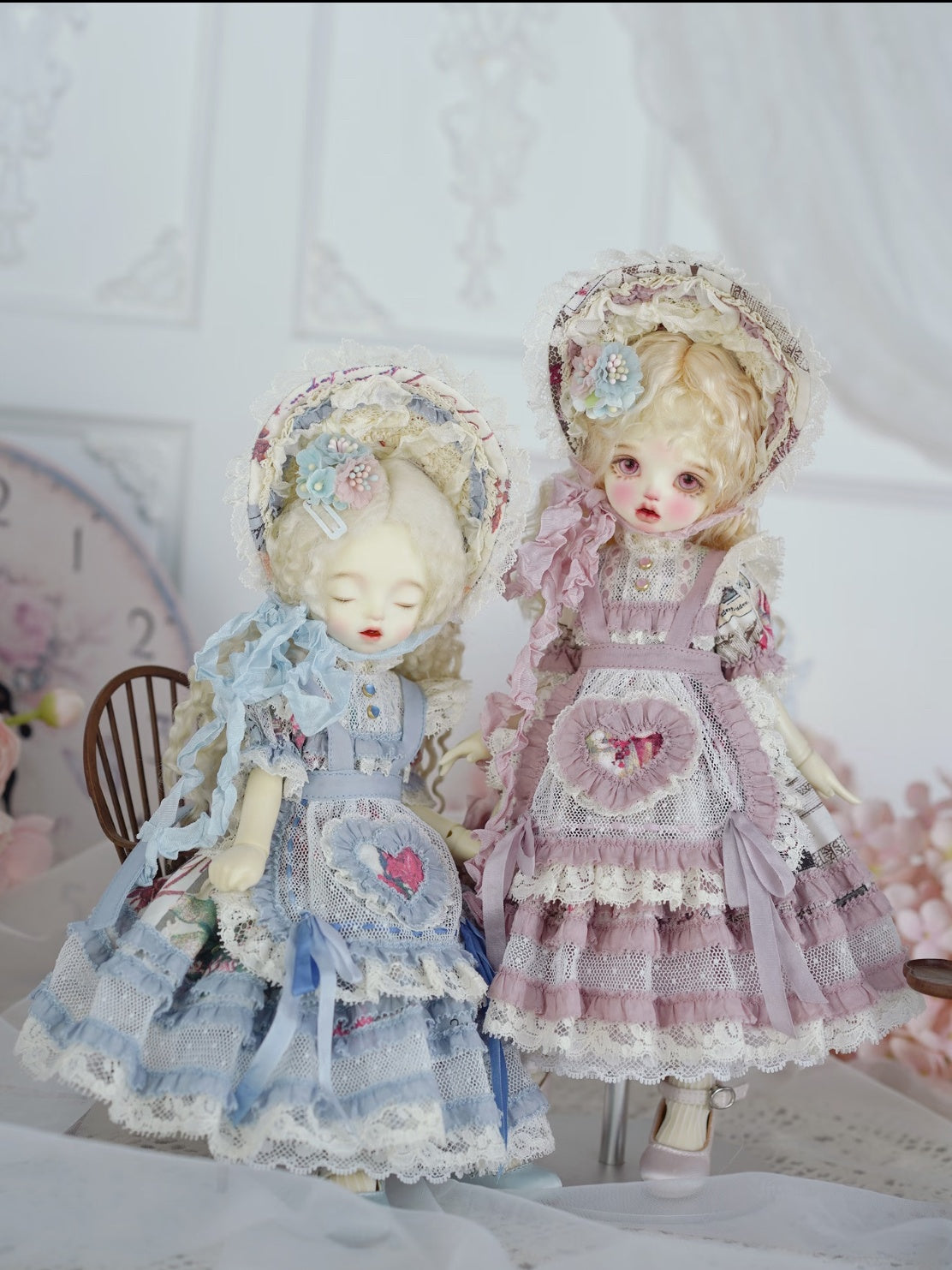 Cottagecore Tiered Blythe Dress Set - Handmade Doll Clothes - ToastDoll