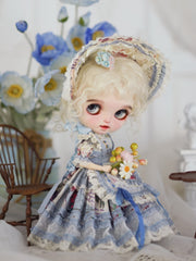 Cottagecore Tiered Blythe Dress Set - Handmade Doll Clothes - ToastDoll