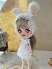 Handmade Outfit for Blythe/Obitsu, Cozy Bunny Knit Set