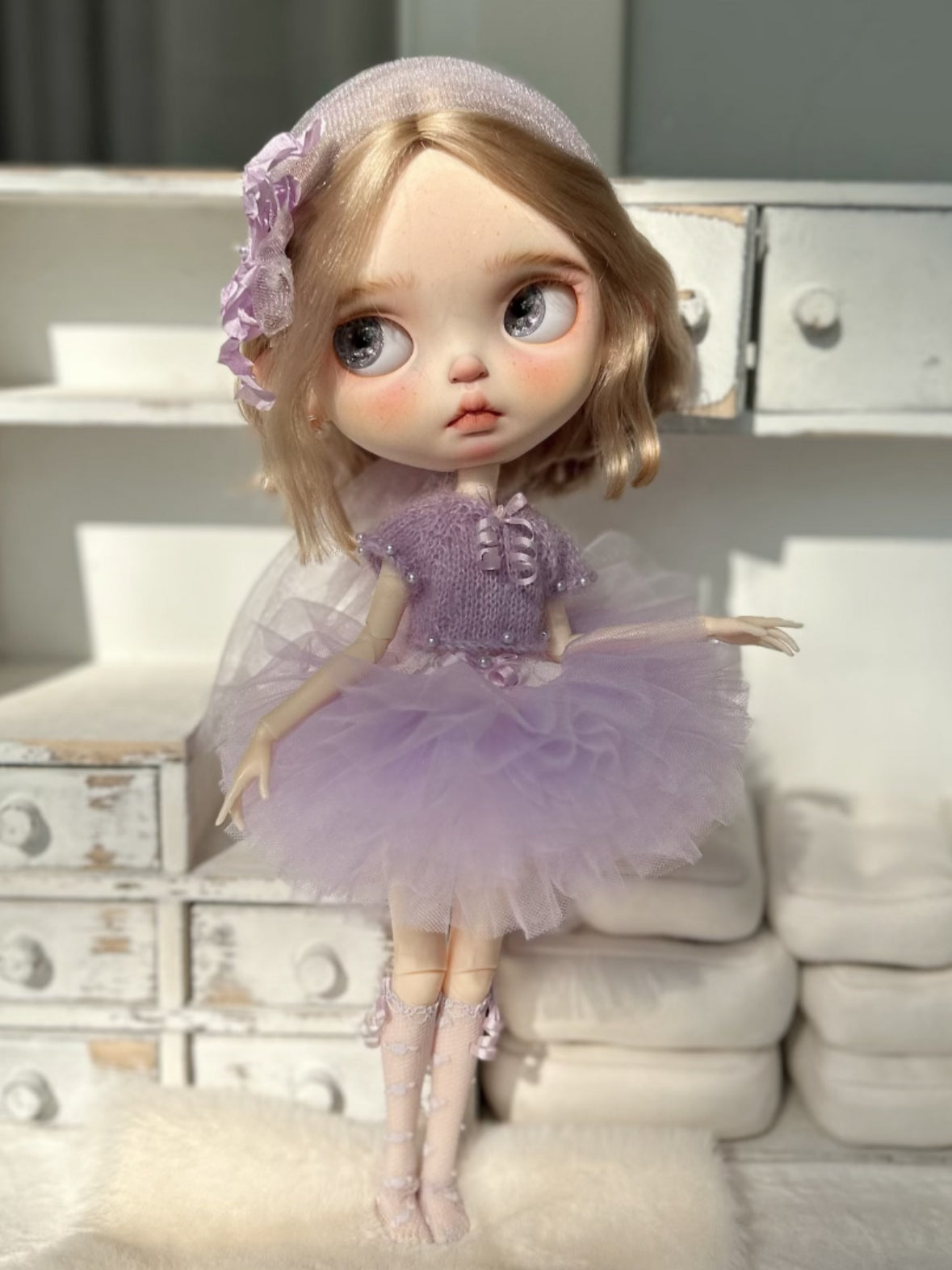 Pastel Ballet Tulle Blythe Purple Outfit | ToastDoll