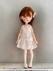 Pastoral Mesh Blythe 1/6 BJD White Dress | ToastDoll