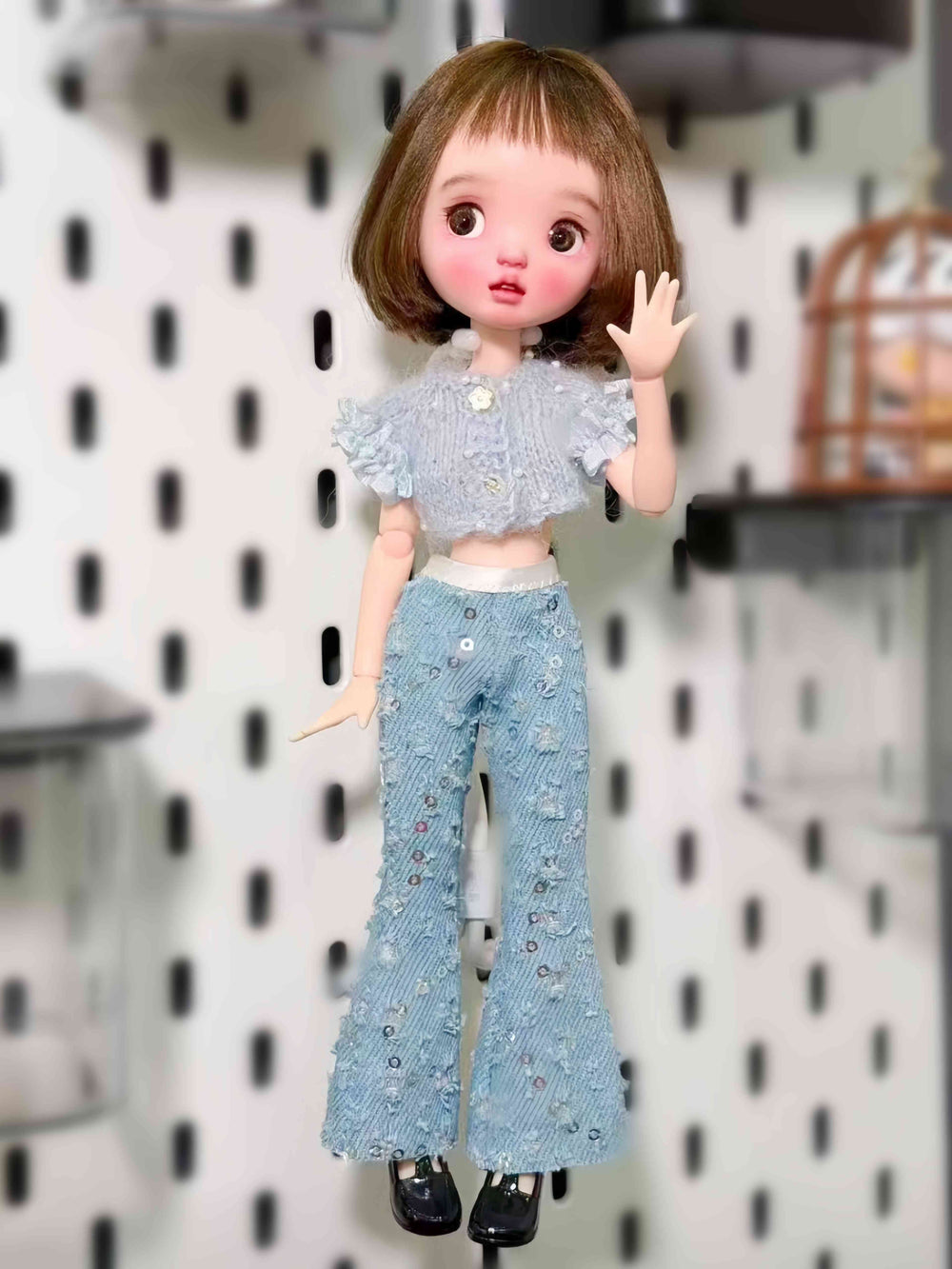 Flare Pants Blythe 1/6 BJD Set On Doll Display | ToastDoll