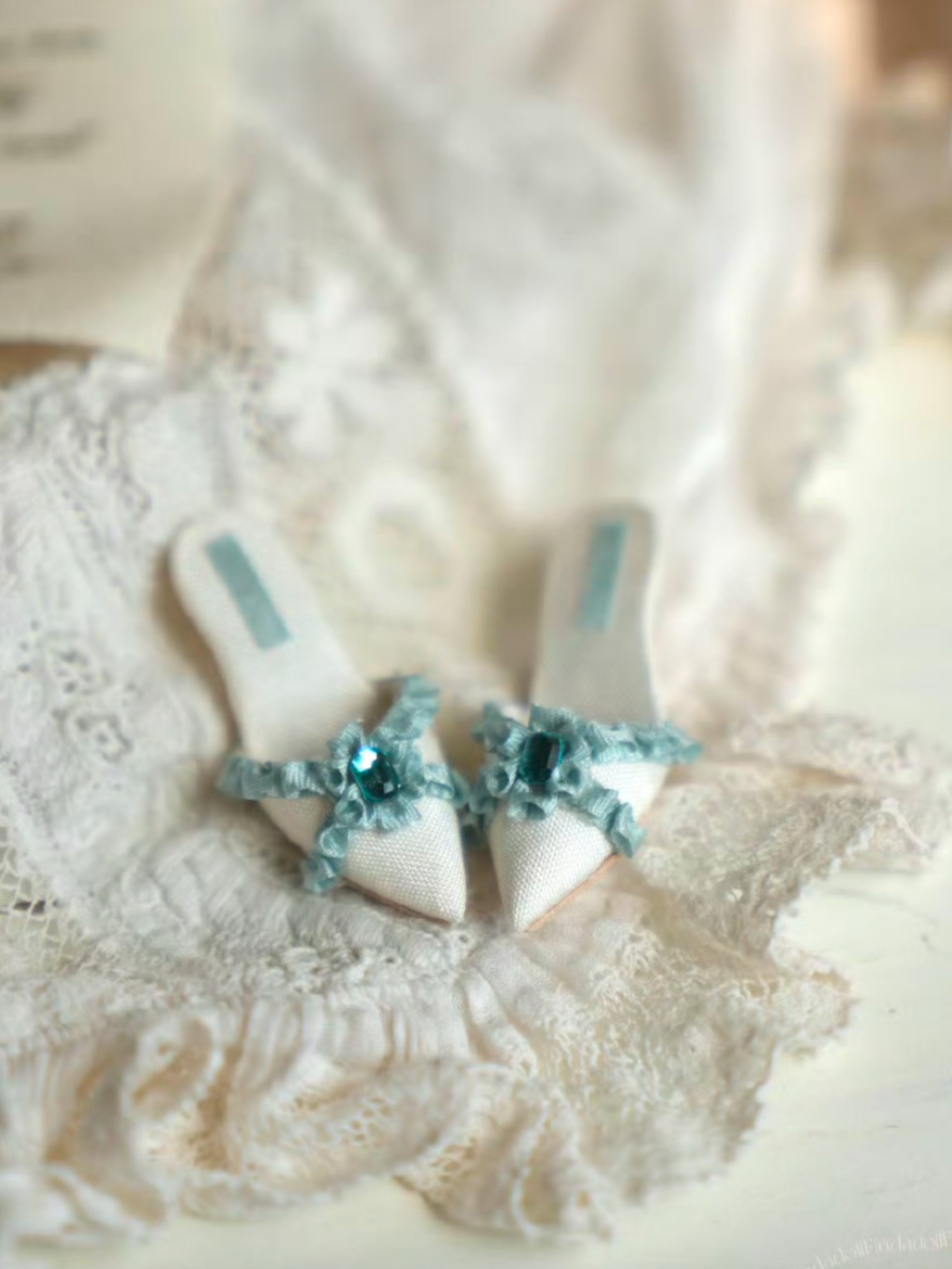 Handmade Shoes for Blythe/ Ob24/ Ob22, Pointed Toe High Heel Mules