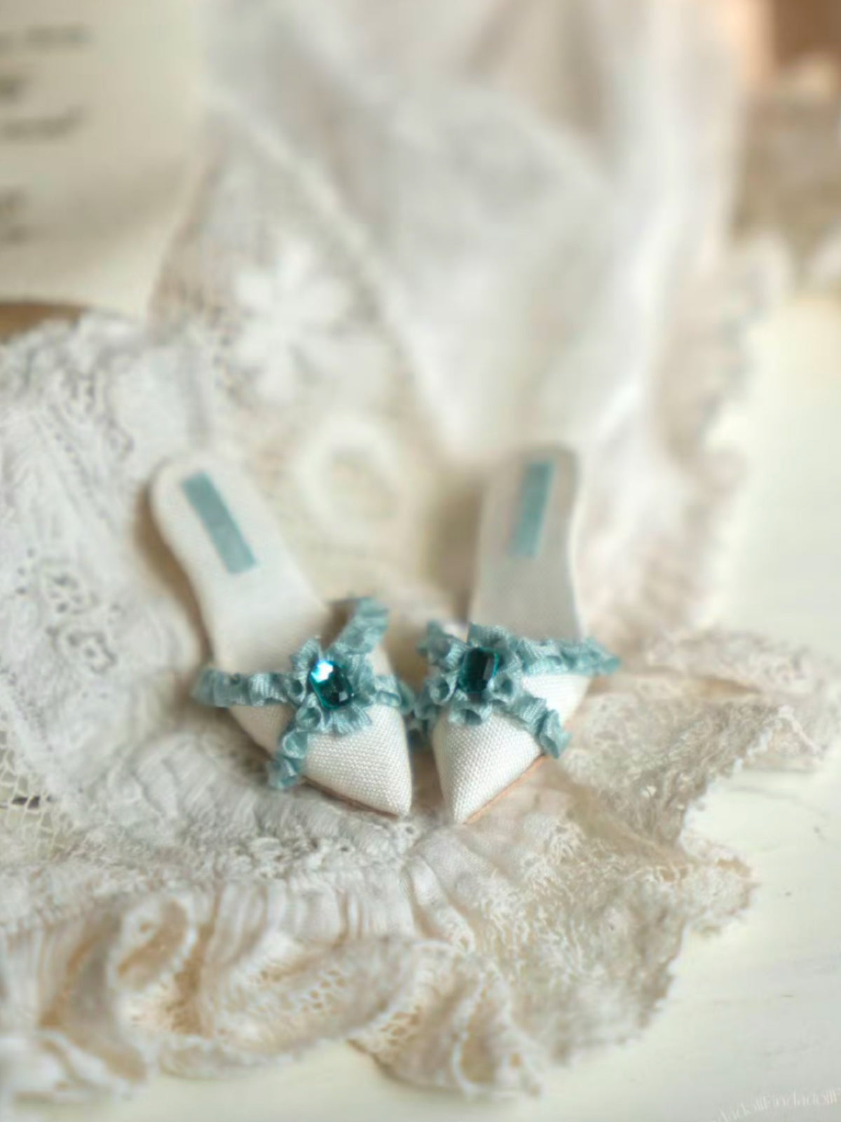 Handmade Shoes for Blythe/ Ob24/ Ob22, Pointed Toe High Heel Mules