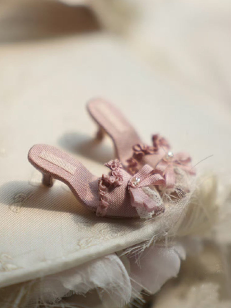 Handmade Shoes for Blythe/ Ob24/ Ob22, Pointed Toe High Heel Mules