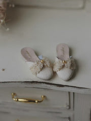 Handmade Shoes for Blythe/ Ob24/ Ob22, Vintage Bow Mules