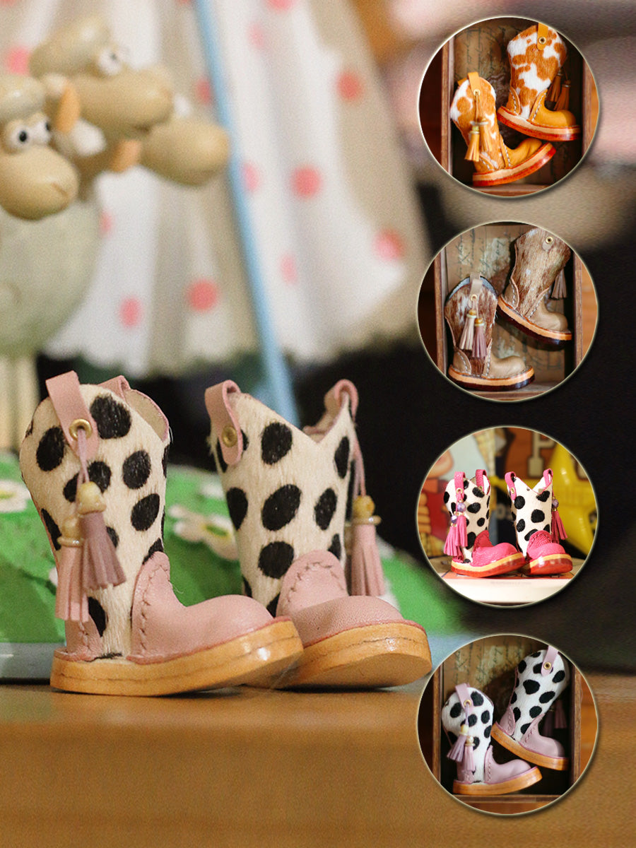 Handmade Shoes for Blythe/Obitsu, Fringe Riding Boots