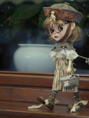 Handmade Shoes for Blythe/Obitsu, Distressed Hobo Round Toe Boots