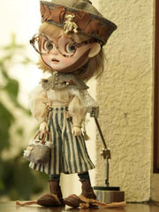 Handmade Shoes for Blythe/Obitsu, Distressed Hobo Round Toe Boots