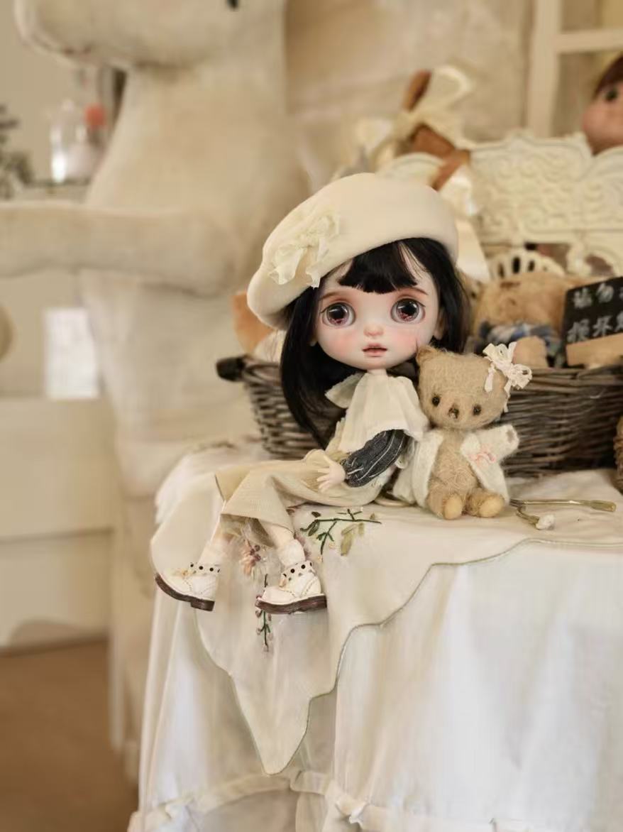 Cute Antique Tea Party Blythe Boots | TastDoll