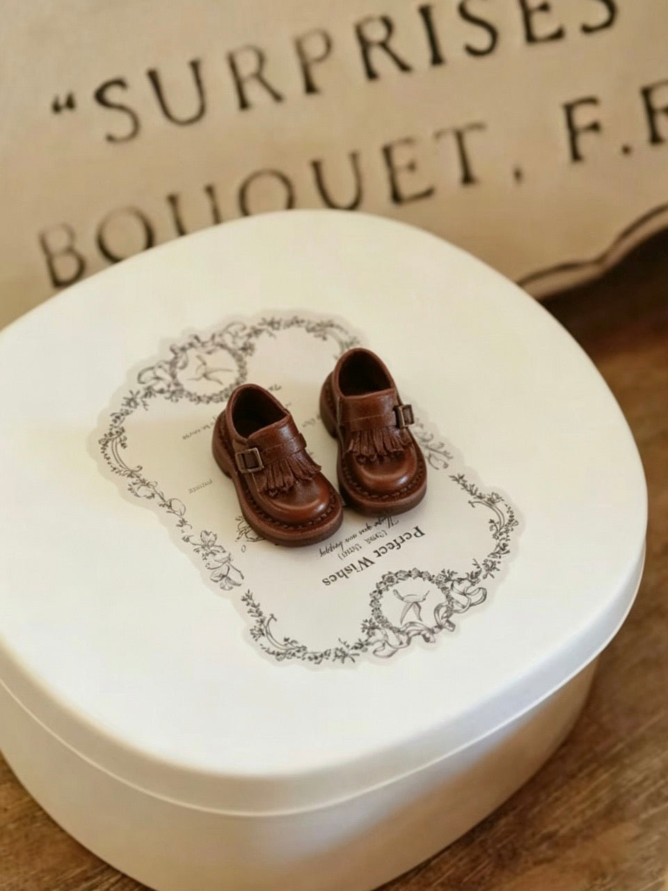 Vintage Buckle Monk Blythe Handmade Shoes - ToastDoll