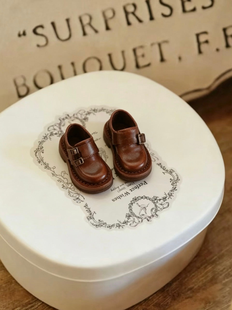 Vintage Buckle Monk Blythe Handmade Shoes - ToastDoll
