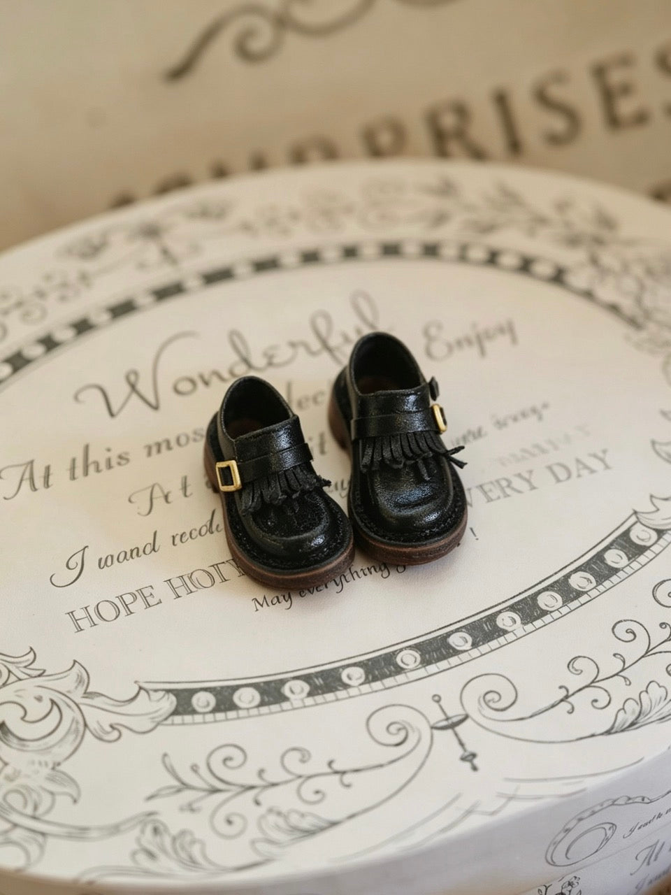 Vintage Buckle Monk Blythe Handmade Shoes - ToastDoll