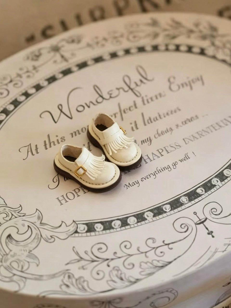 Vintage Buckle Monk Blythe Handmade Shoes - ToastDoll