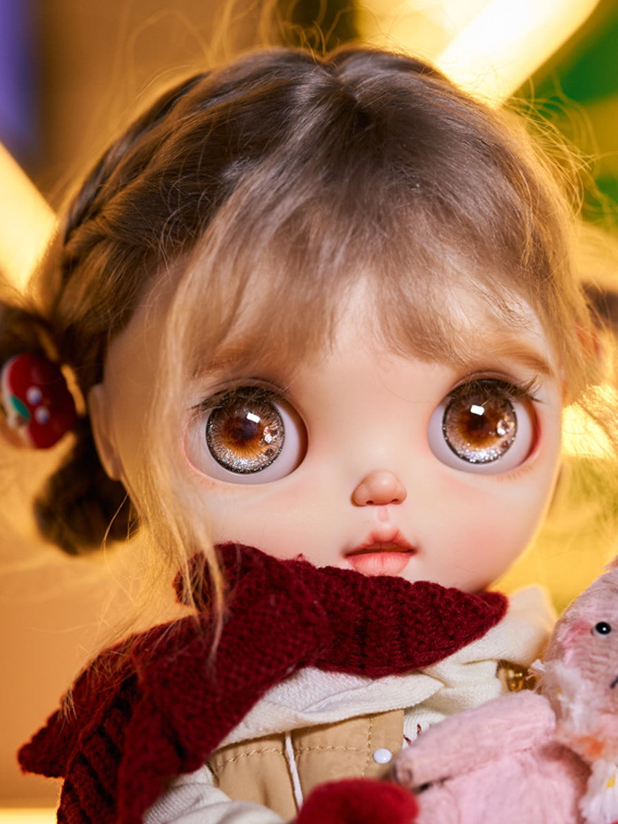 Handmade Blythe Eyechips, Golden-brown Tone, Chocolate