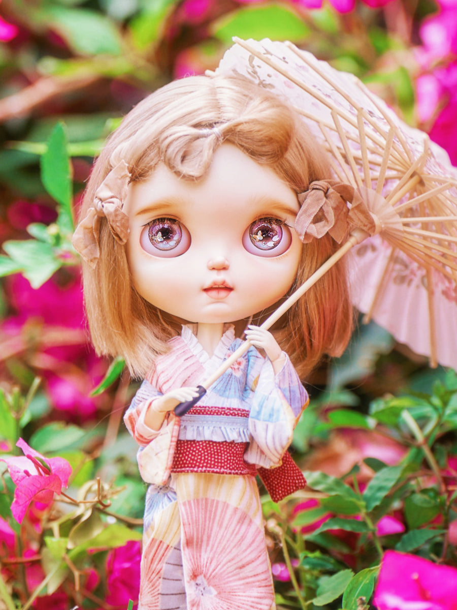 Handmade Blythe Eyechips, Purple Tone, Butterfly